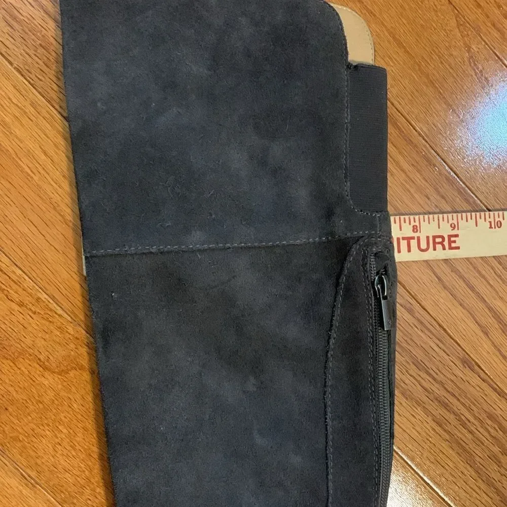 Lucky Brand Size 6 gray suede Rayla over the knee riding boot.
